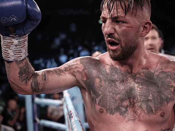 Jordan Reynolds during boxing match