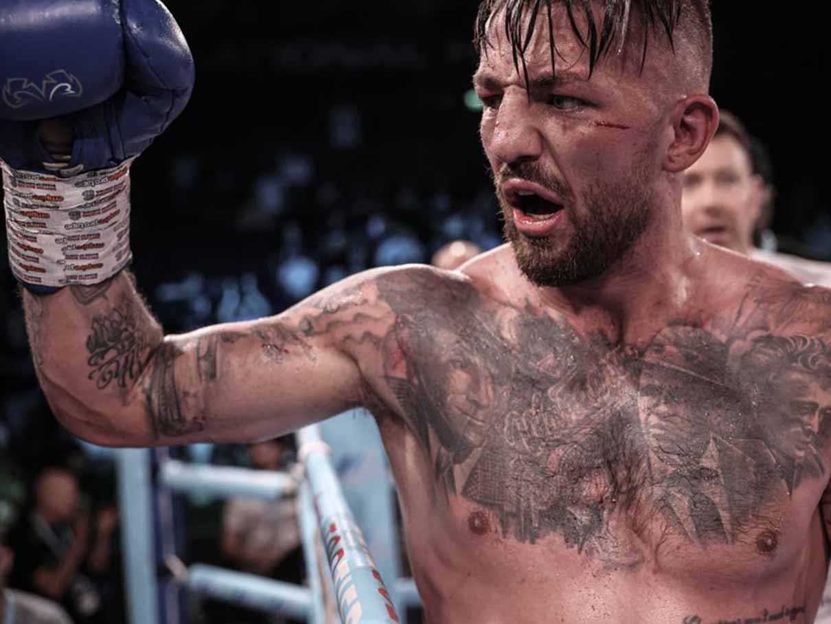 Jordan Reynolds during boxing match